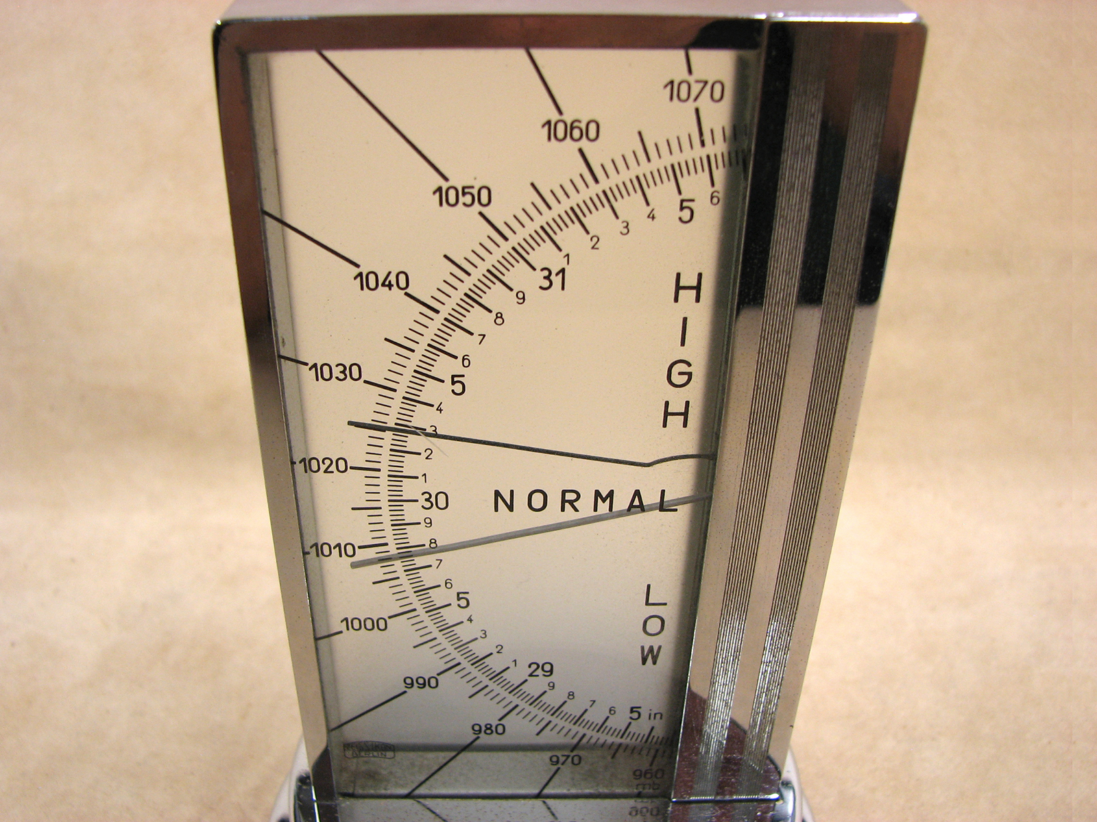 Rare 1930's Zeiss Ikon Art Deco period desk barometer